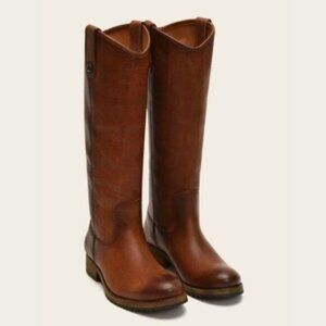Frye Women's Brown Leather Combat & Moto Boots